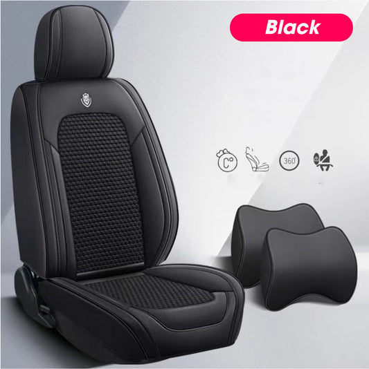 Leather Car Seat Covers (GH01) | Mysterious Black