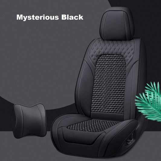 Leather Seat Covers For All Cars (GX01) | Mysterious Black