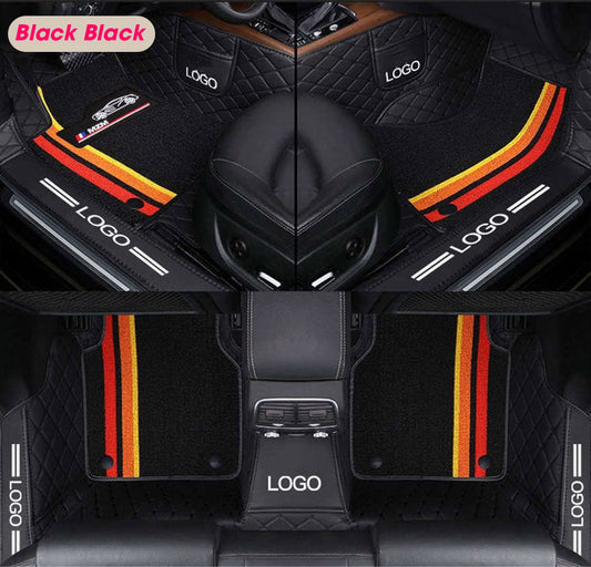 Exclusive Car Floor Mats For All Cars (Ver.02) - Black Black