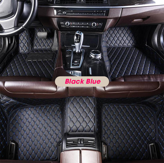 Custom Car Floor Mats for All Cars - Black Blue