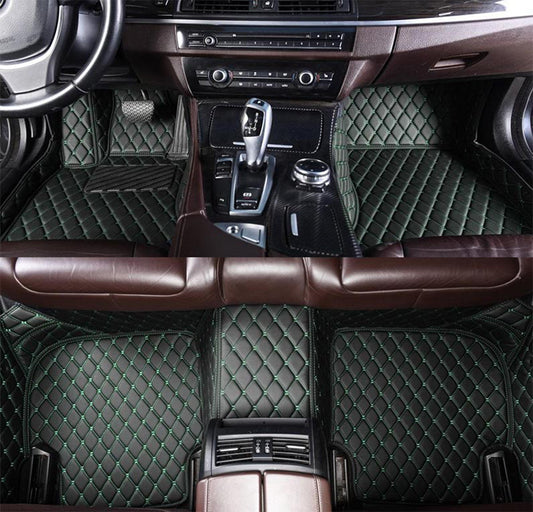 Custom Car Floor Mats for All Cars - Black Green