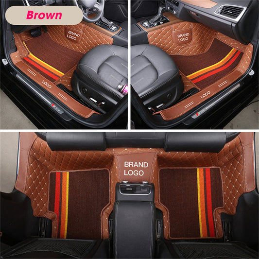 Exclusive Car Floor Mats For All Cars (Ver.02) - Brown