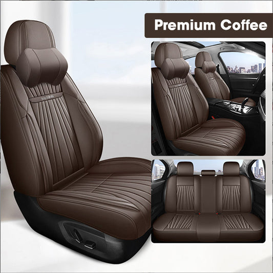 Leather Seat Covers For All Cars (GZ02) | Premium Coffee