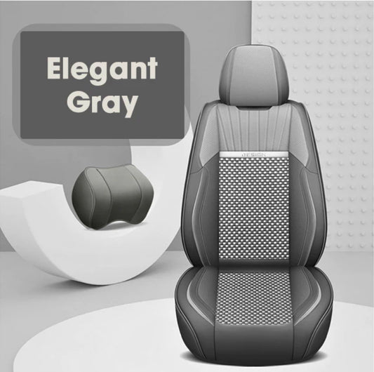 Leather Seat Covers For All Cars (GV01) | Elegant Gray