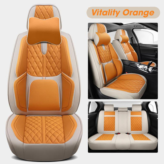 Seat Covers For All Cars (Luxury Pro) | Vitality Orange