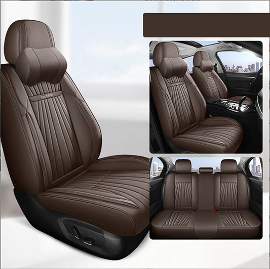 Leather Seat Covers For All Cars (GZ02) | Premium Coffee