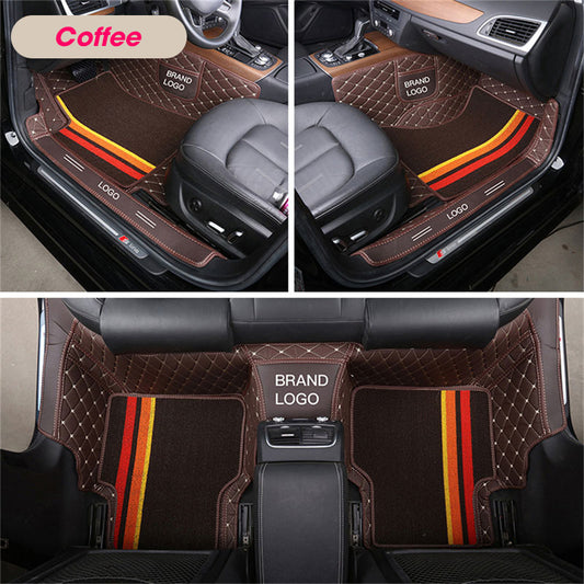 Exclusive Car Floor Mats For All Cars (Ver.02) - Coffee